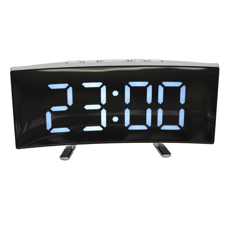 DT-6507 Clock White LED LCD Mirror