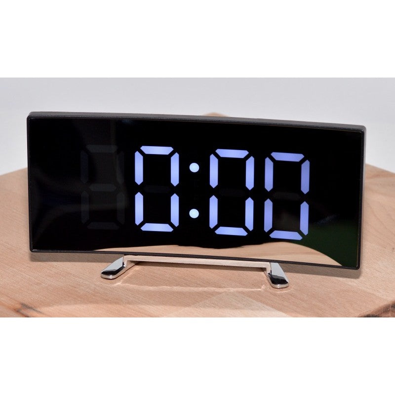 DT-6507 Clock White LED LCD Mirror