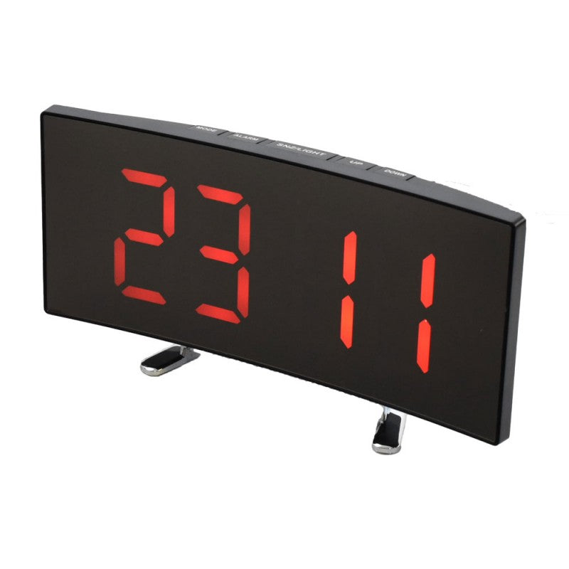 DT-6507 Clock Red LED LCD Mirror Type