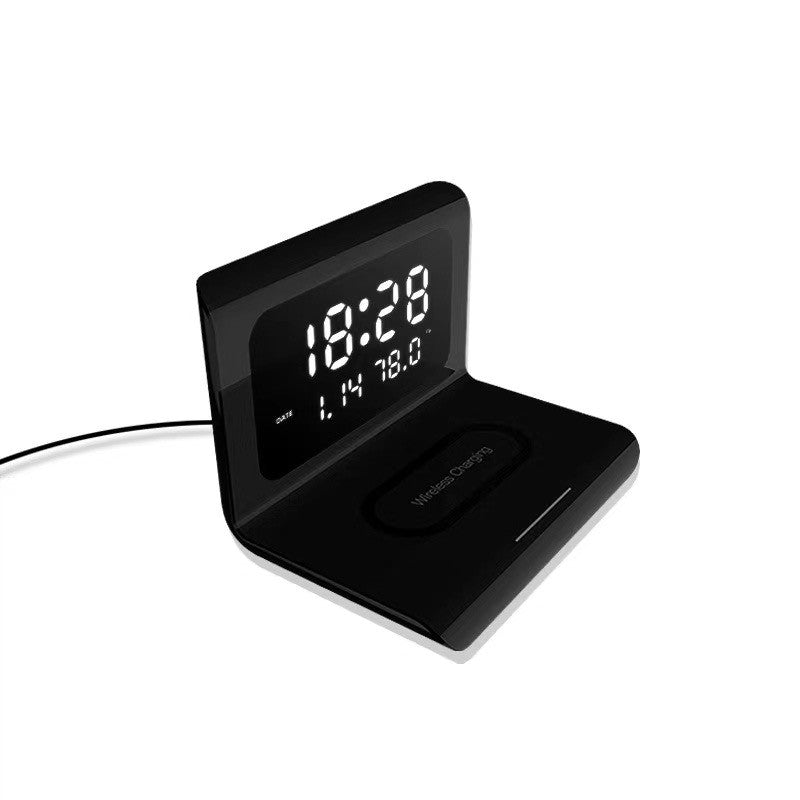 Black Clock Wireless Charging and Data