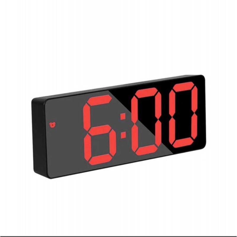 Digital Mirror Clock, Red LED, Alarm