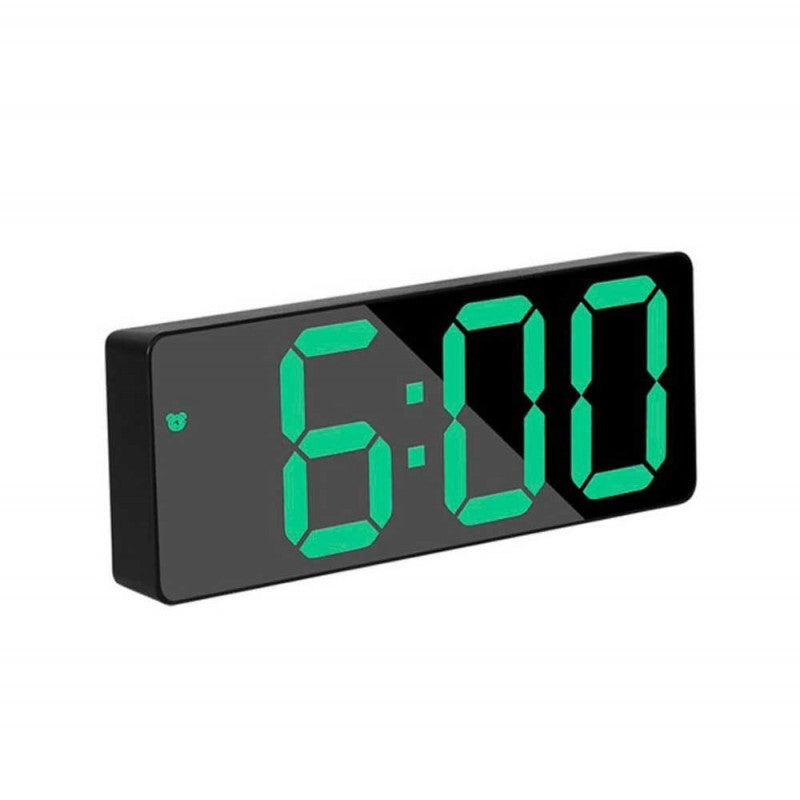 Digital Mirror Clock, Green LED, Alarm