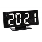 Modern White LED Room Clock, Alarm