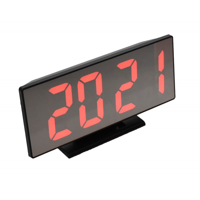 Modern Room Clock with Red LED, Alarm