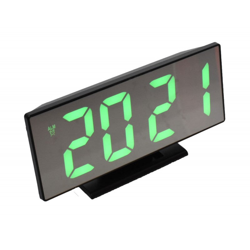 Modern Clock with Green LED and Alarm