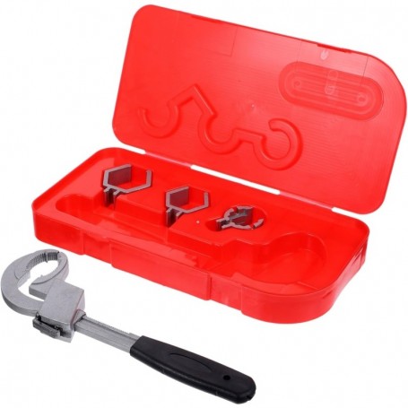 Adjustable Plumber's Wrench with 3 Heads