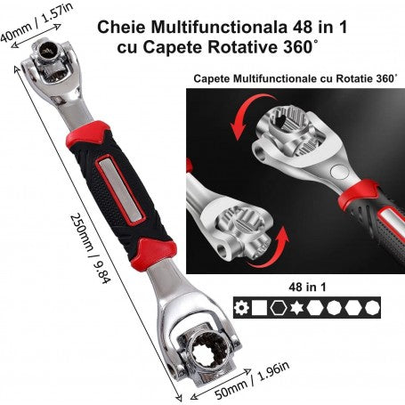 48-in-1 Rotating Socket Wrench