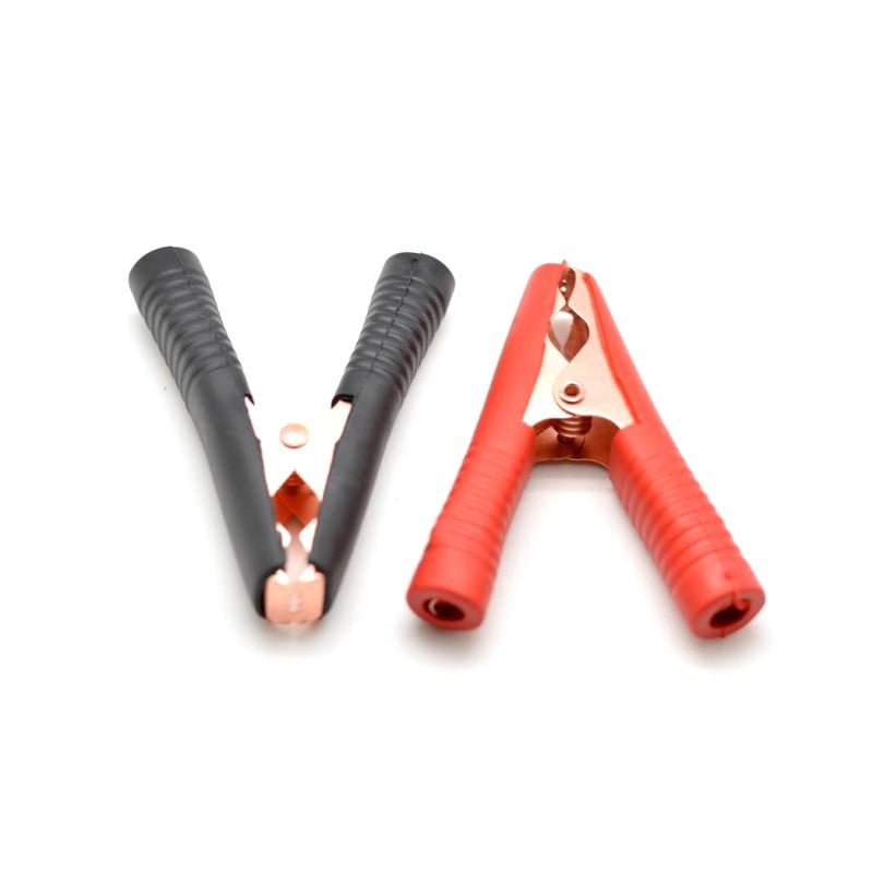 Insulated Alligator Clips Set 2 Pcs 50A