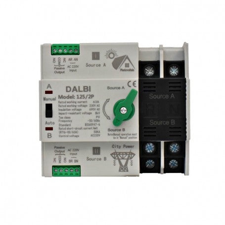 Automatic Photovoltaic Transfer Switch - ATS 125/2P - 63A