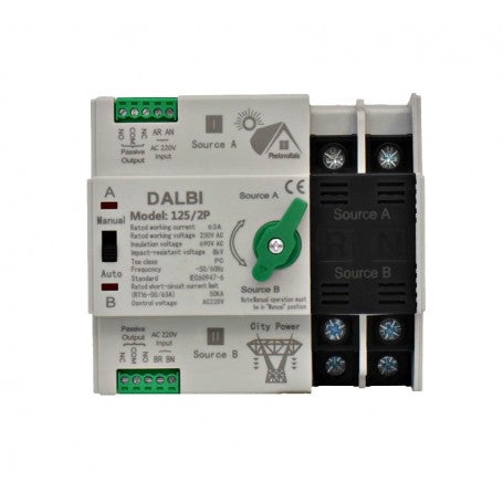 Automatic Photovoltaic Transfer Switch - ATS 125/2P - 63A