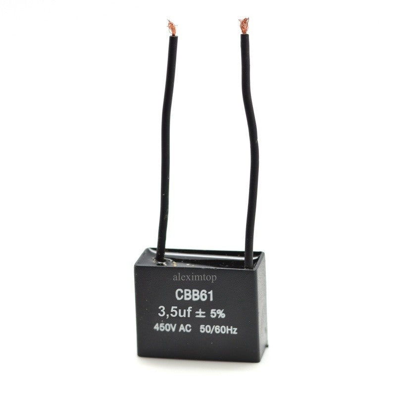 Motor Start Capacitor with Wires 3.5uF-450V