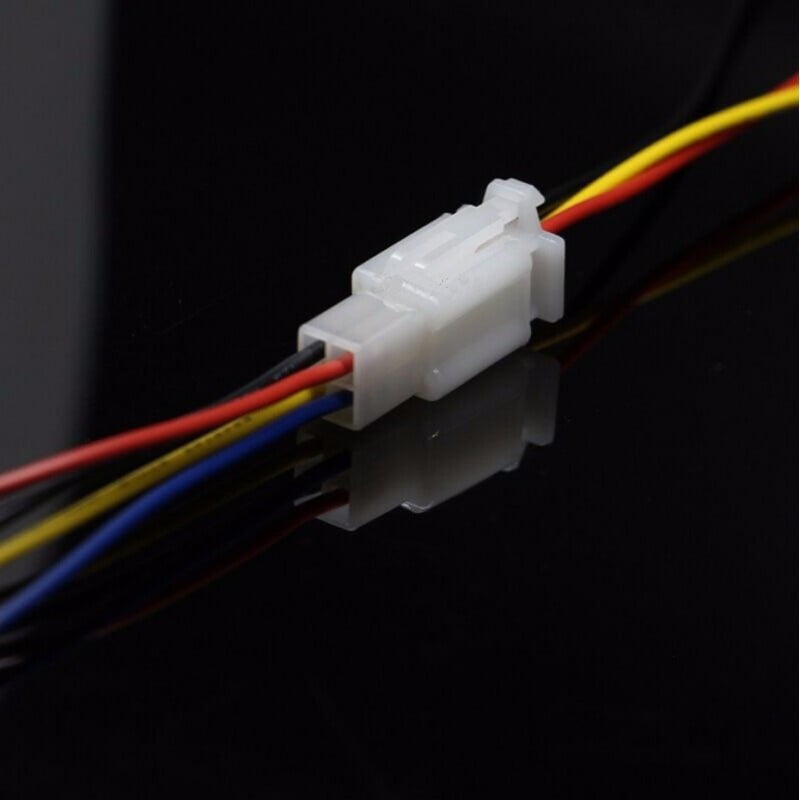 White Connector 6 Wires Car