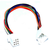 White Connector with 8 Wires 30CM Car