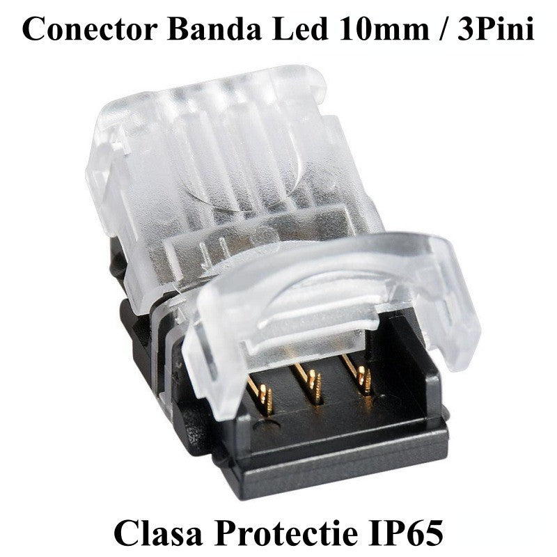 LED Strip Connector 10mm, 3-Pin, 3-Wire