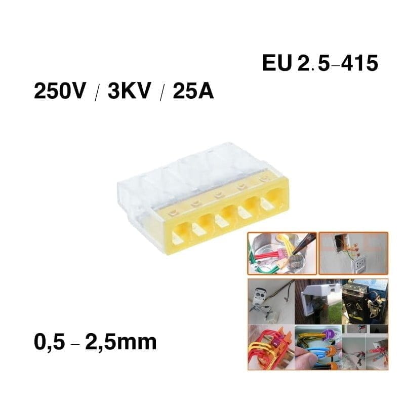 Quick Junction Box Connector 5 Pole