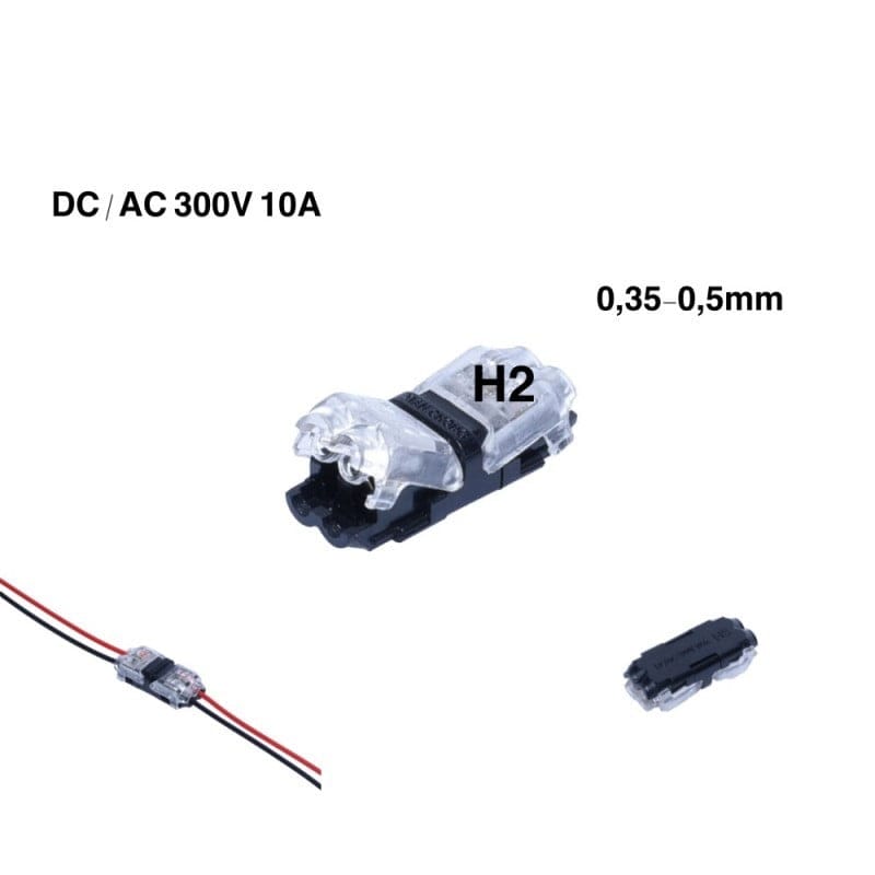Cable Connector H2 with Lock 300V-10A