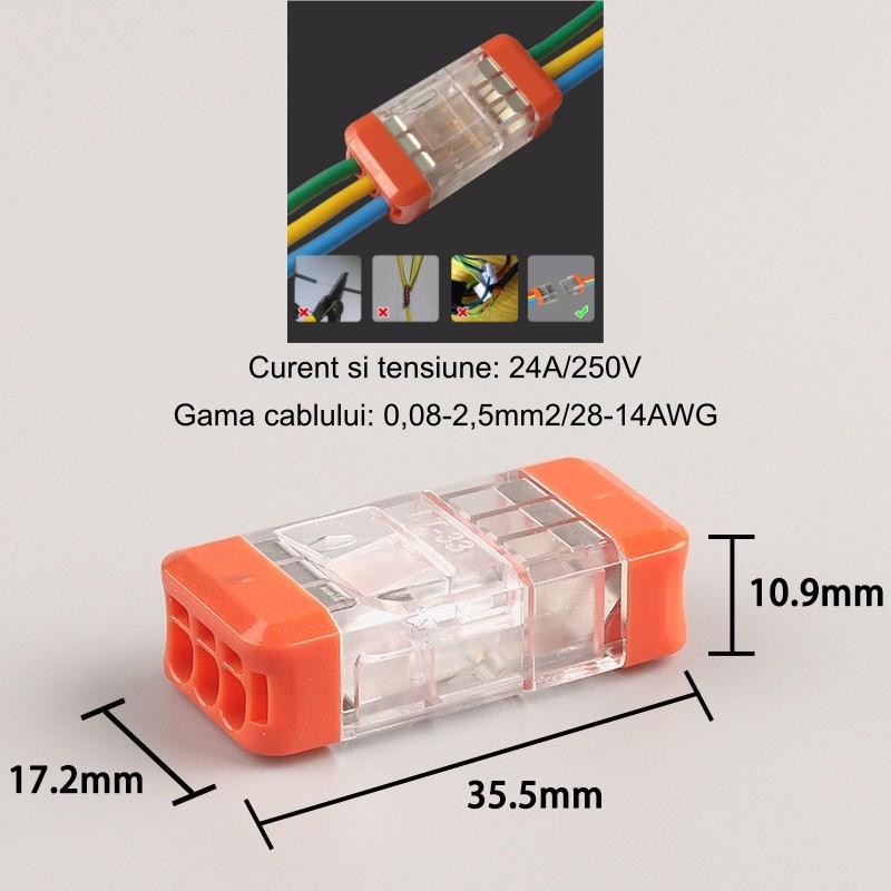 Quick Connector LT-33 for Cable Splicing 250V-4KV