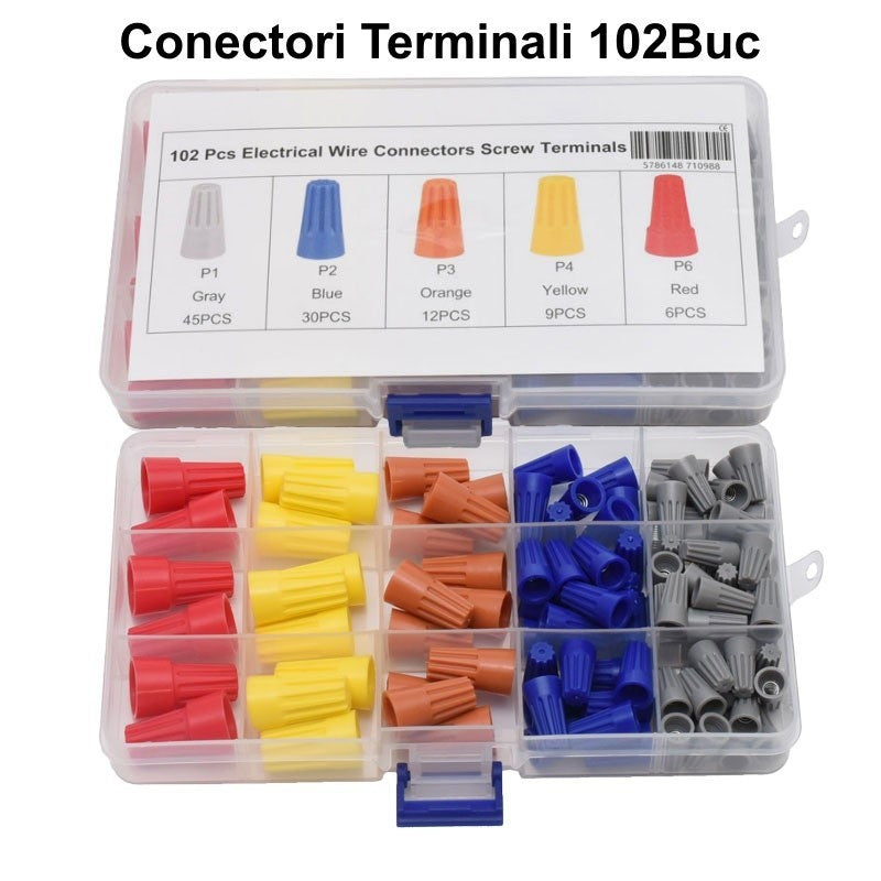Quick Screw Terminal Wire Connector, 102 pcs / Set