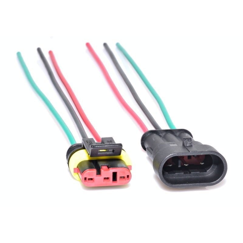 Waterproof 3-Wire Car Connectors