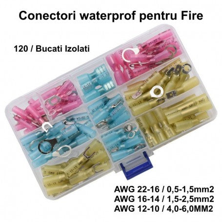 Waterproof Heat Shrink Wire Connectors AWG / 120pcs/Set