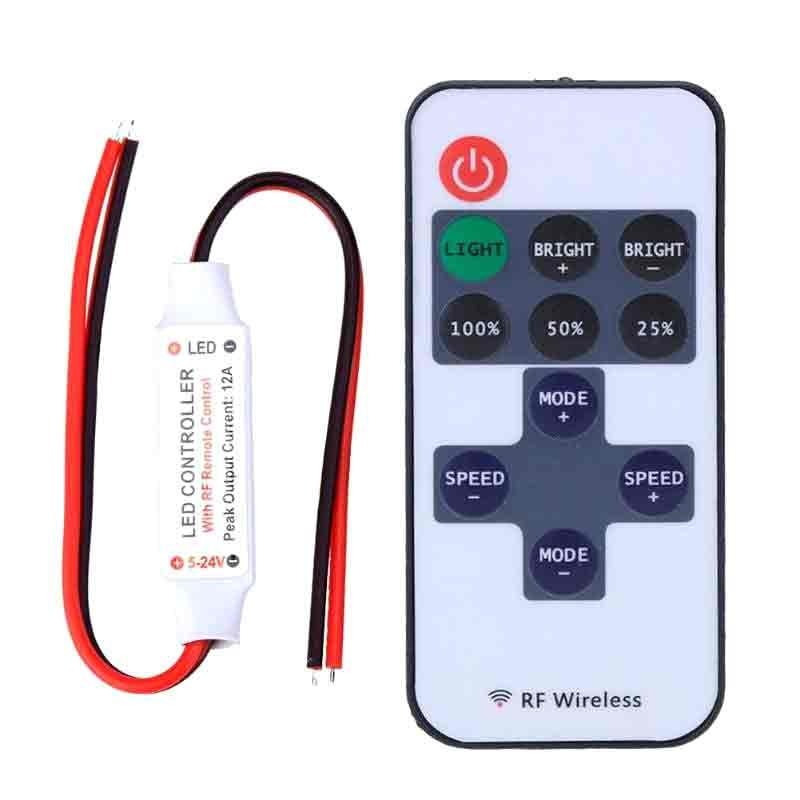 RF Wireless Single Color LED Strip Controller