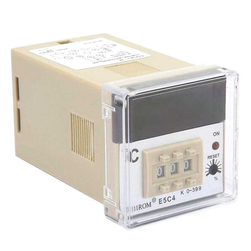 Digital Temperature Controller, Digital Display, E5C4 200/220V, K 0-399