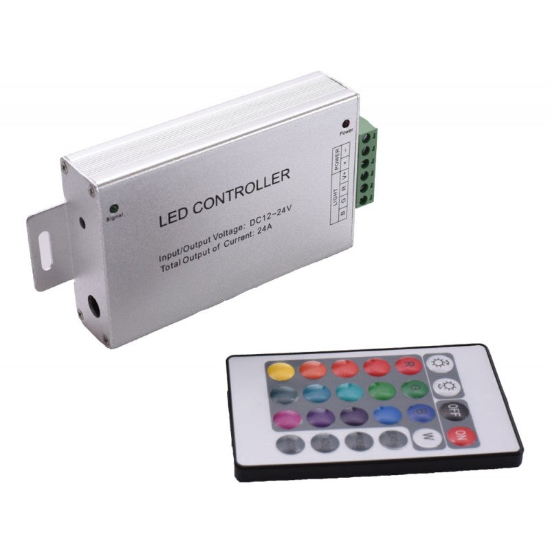 RGB LED Controller 12-24V Metal 24 Keys
