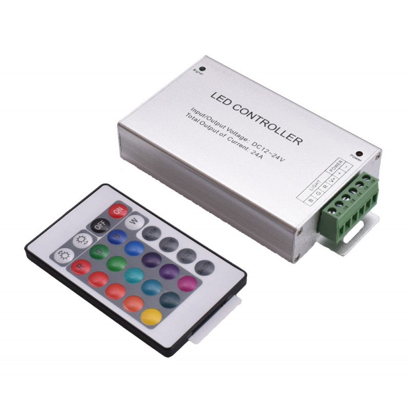 RGB LED Controller 12-24V Metal 24 Keys