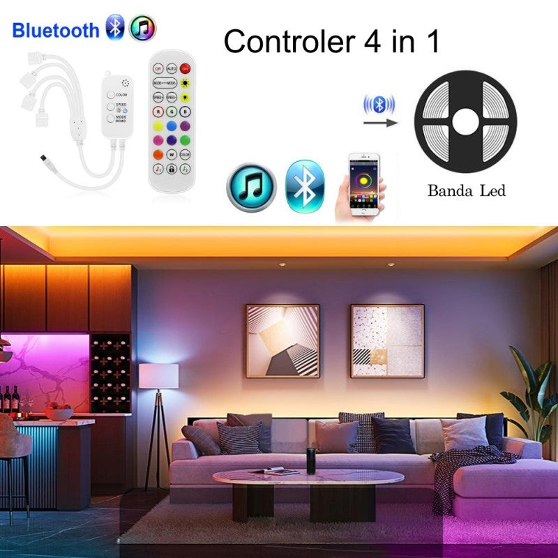 RGB Controller 4-in-1, Bluetooth and Remote