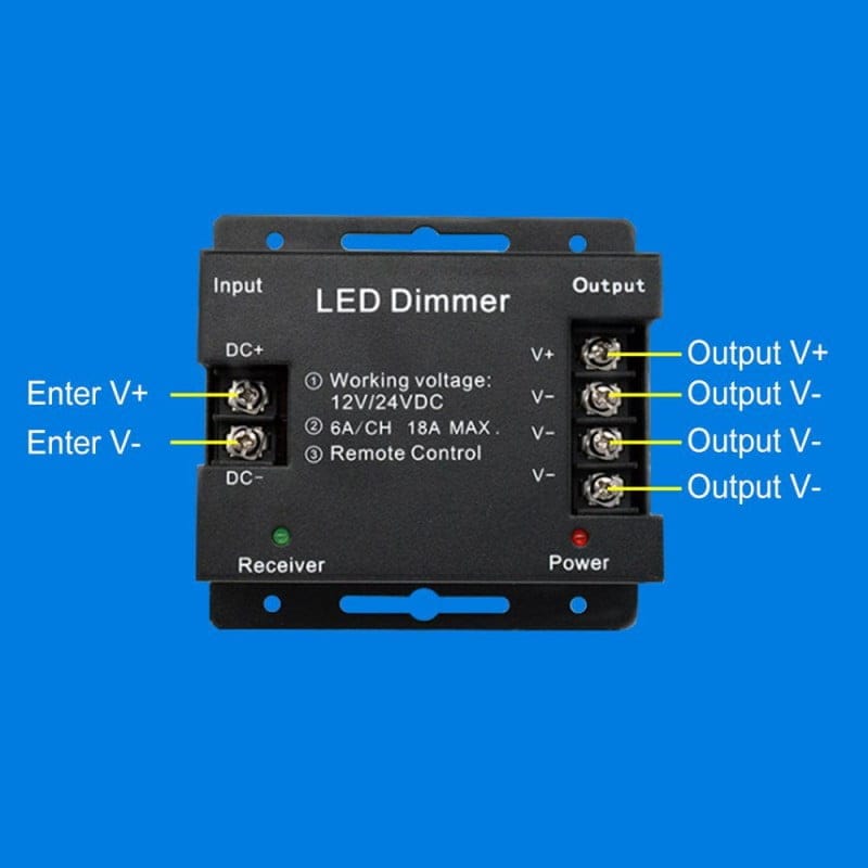 Monochrome LED Controller, Touch, 12V/24V