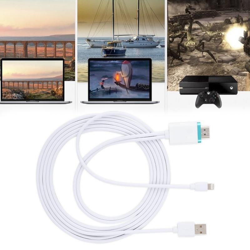 MHL Cable KIT Converter iPhone HDTV Video 1920x1080, 30p