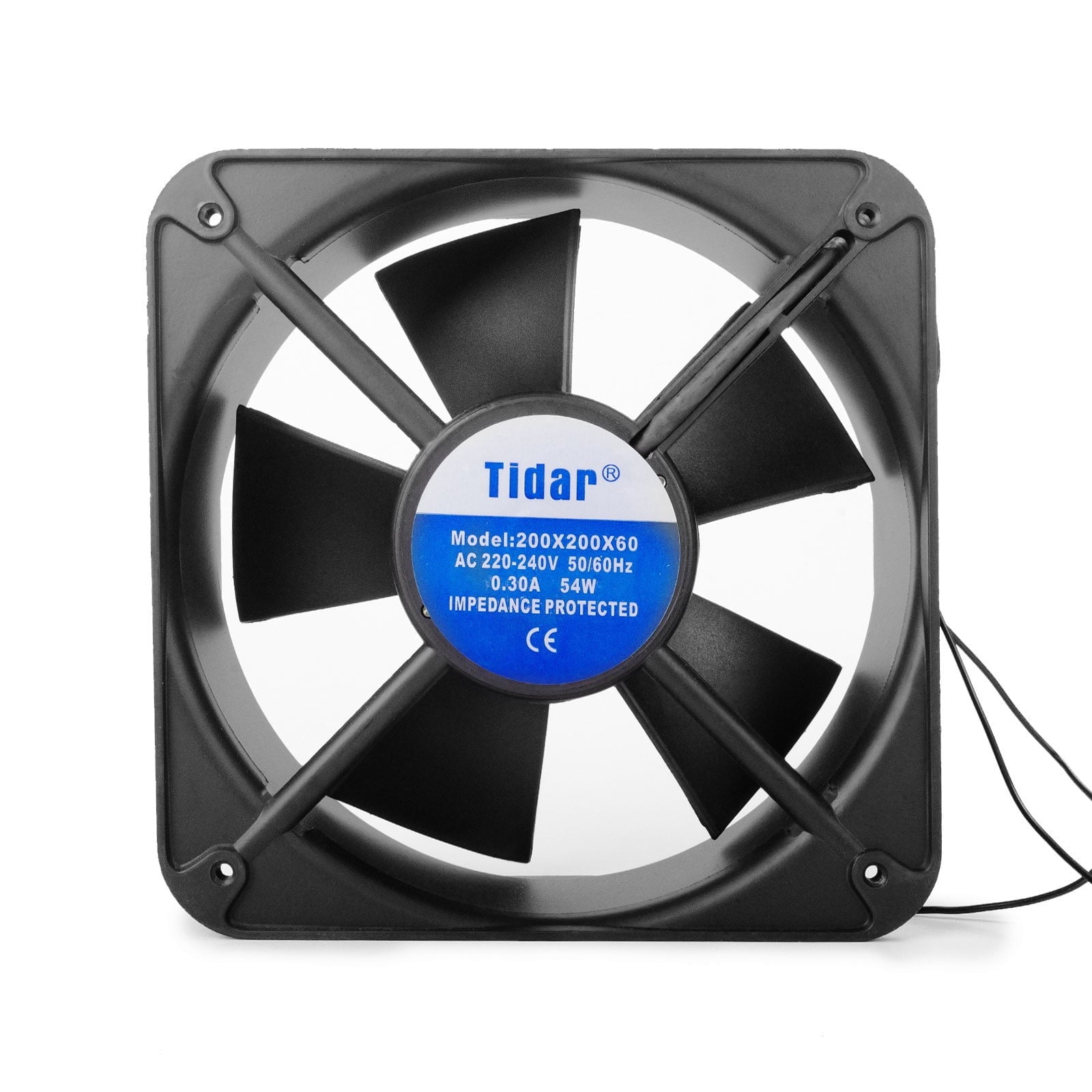 Metallic Fan 220V, 200x200x60 mm, 54W