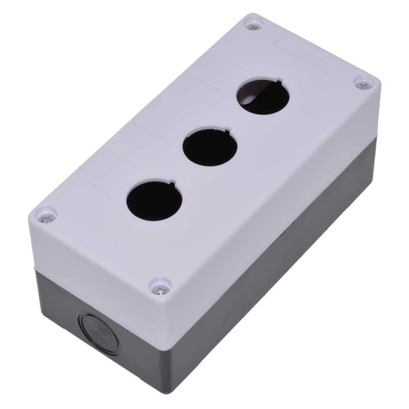 Push Button Box ON/OFF 3 x 22mm IP54
