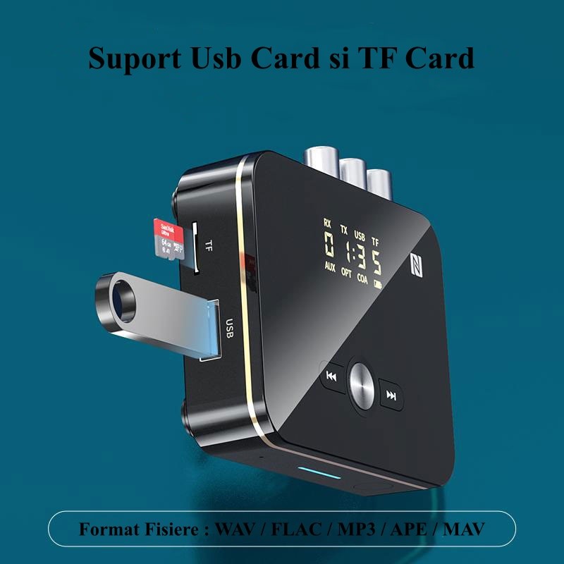 Smart Digital Audio Converter, NFC M8, Wireless, Bluetooth 5.0, RX / TX