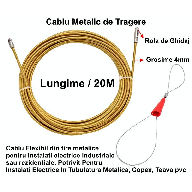 Electric Cable Pulling Wire 4mm x 20M