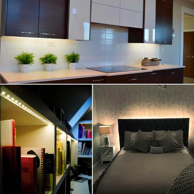 LED Strip 12V, Outdoor IP65, 60 LED/m SMD5050, Warm White, 5-meter Roll, ElectroAZ