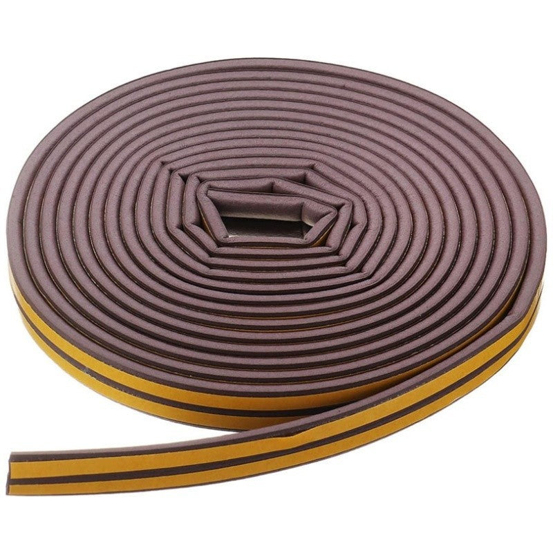 Brown Self-Adhesive Seal Strip - Windows / Doors - 10m/Roll