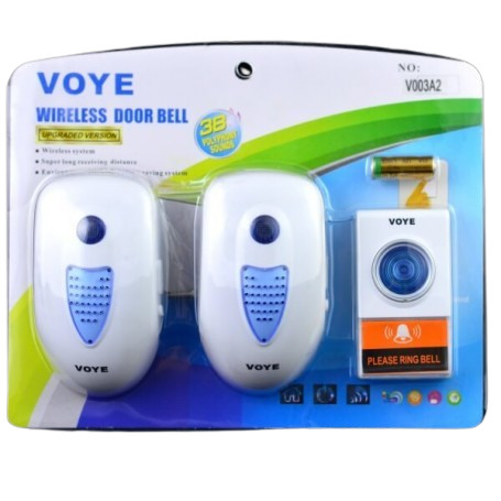 Voye Dual Wireless Doorbell 150m/220V