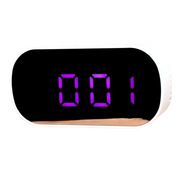 Digital Mirror Clock 6506 with Purple LED