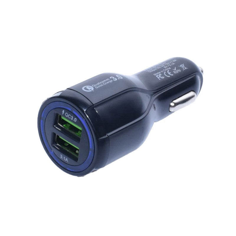 Car Charger 2 X USB 3.0 / D-15, Black