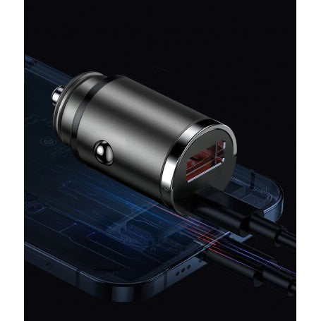Slim Type C Fast / USB-PD Car Charger - 100W-CC-326