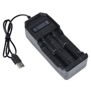 Smart Digital Li-Ion Charger 2 x 3.7V with USB
