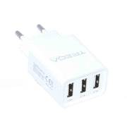 Phone charger with 3 USB ports, From 1A to 3.1A, Micro USB cable included