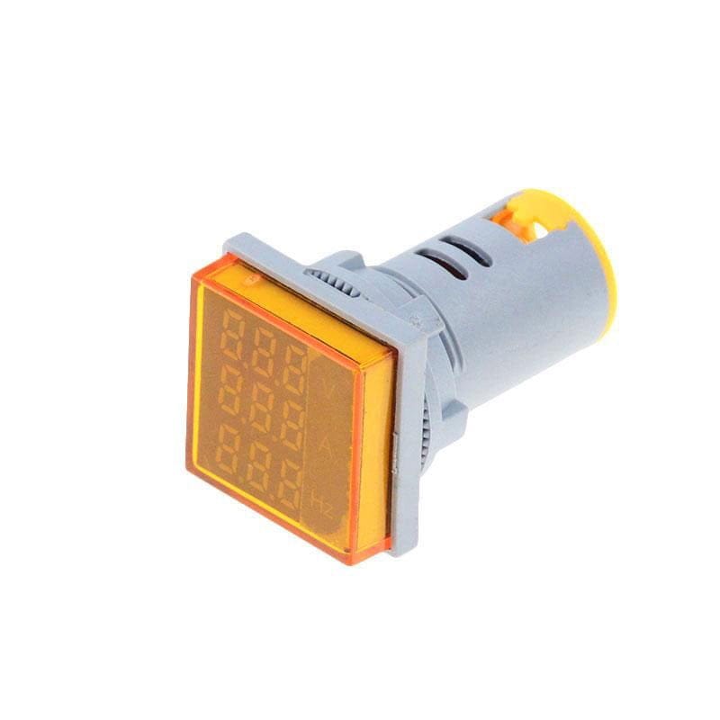 Digital Indicator 3 in 1 Yellow AC, Voltmeter, Ammeter, Frequency