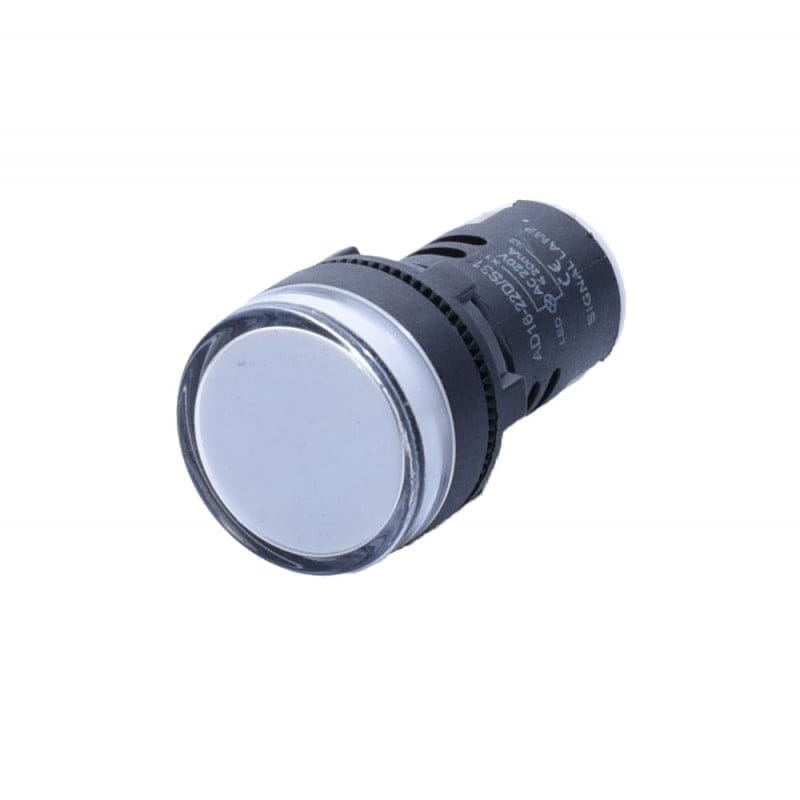 Indicator Light, Matt, 220V, 16A, 29x51mm, White
