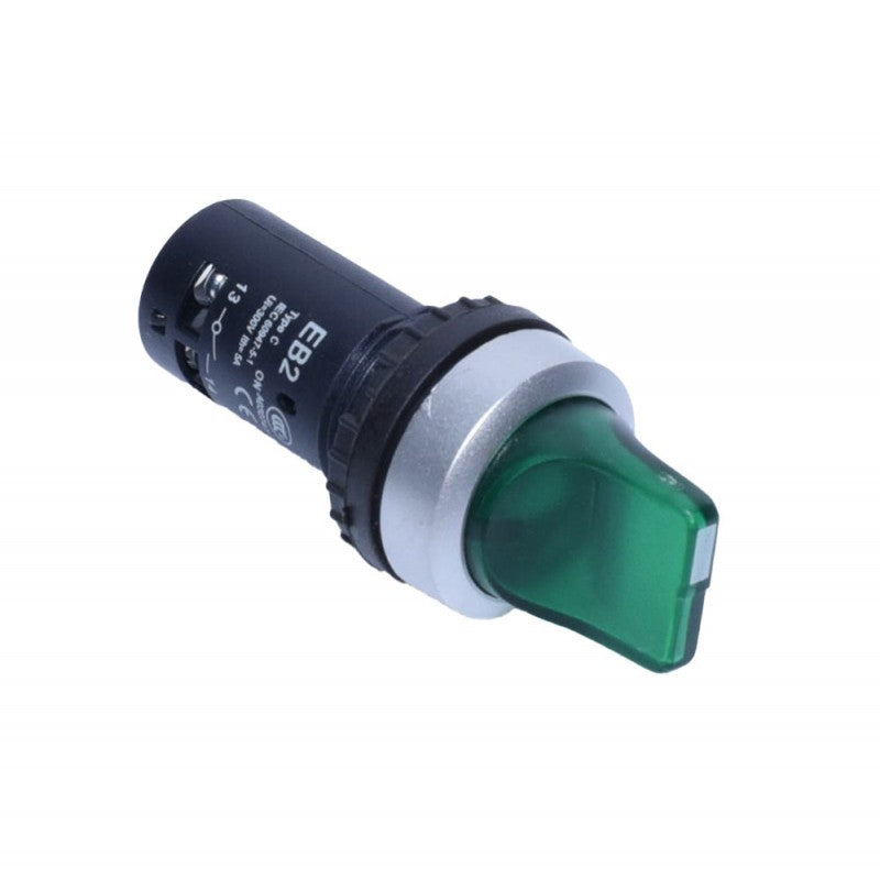Lever Switch 22mm Green EB2-10D