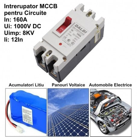 Solar Circuit Breaker MCCB 2P-160A / 1000V DC
