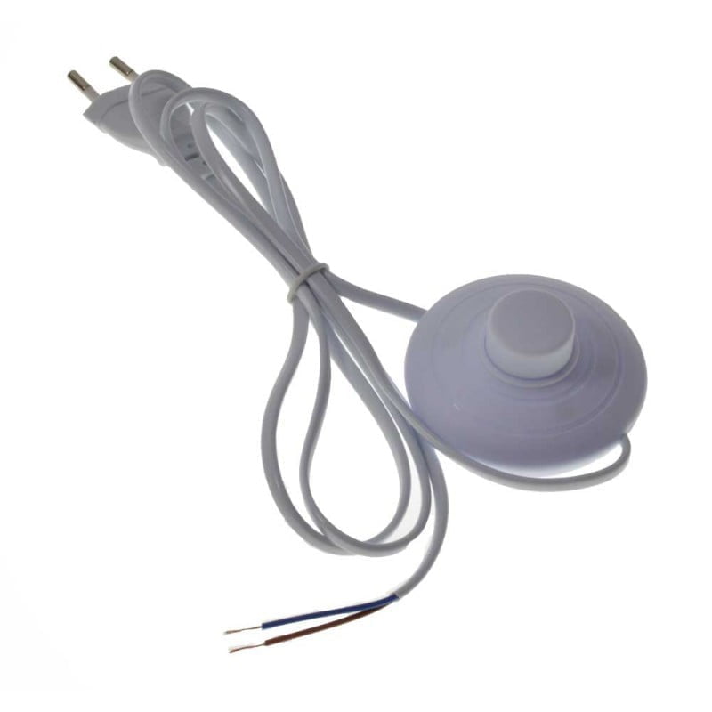 White Foot Switch with 1.5m Cable