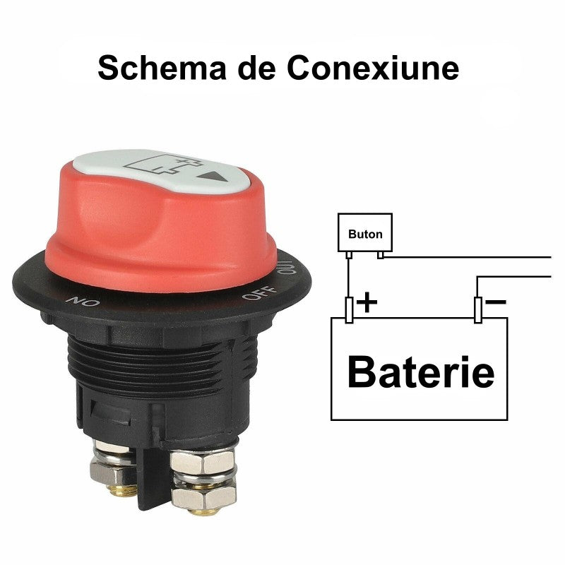 Car Battery Master Disconnect Switch 200A / 32VDC