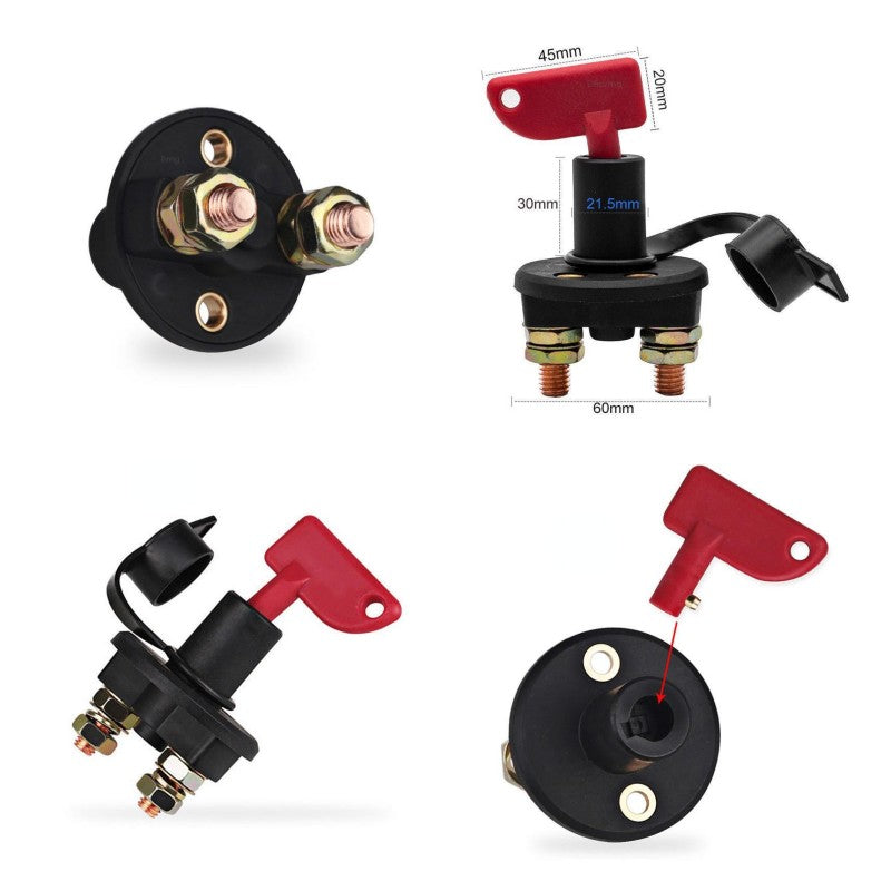 Battery Master Disconnect Switch 2 Keys, 12V - 24V 200A